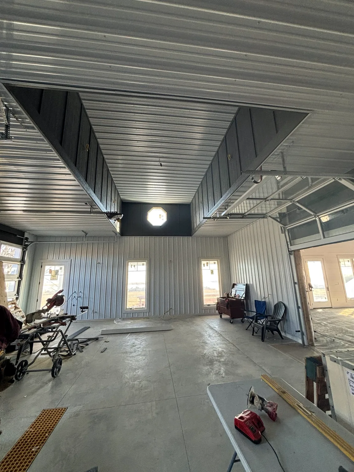 Finished shop interior
