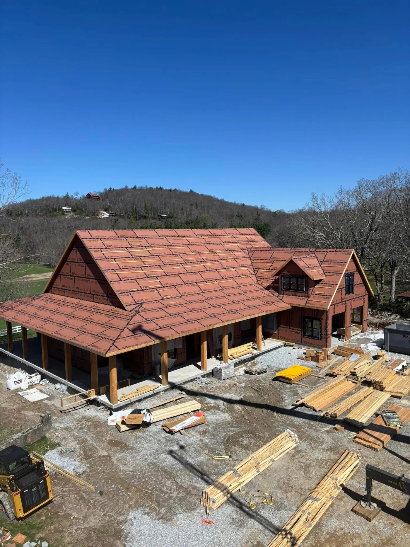 Large custom home under construction